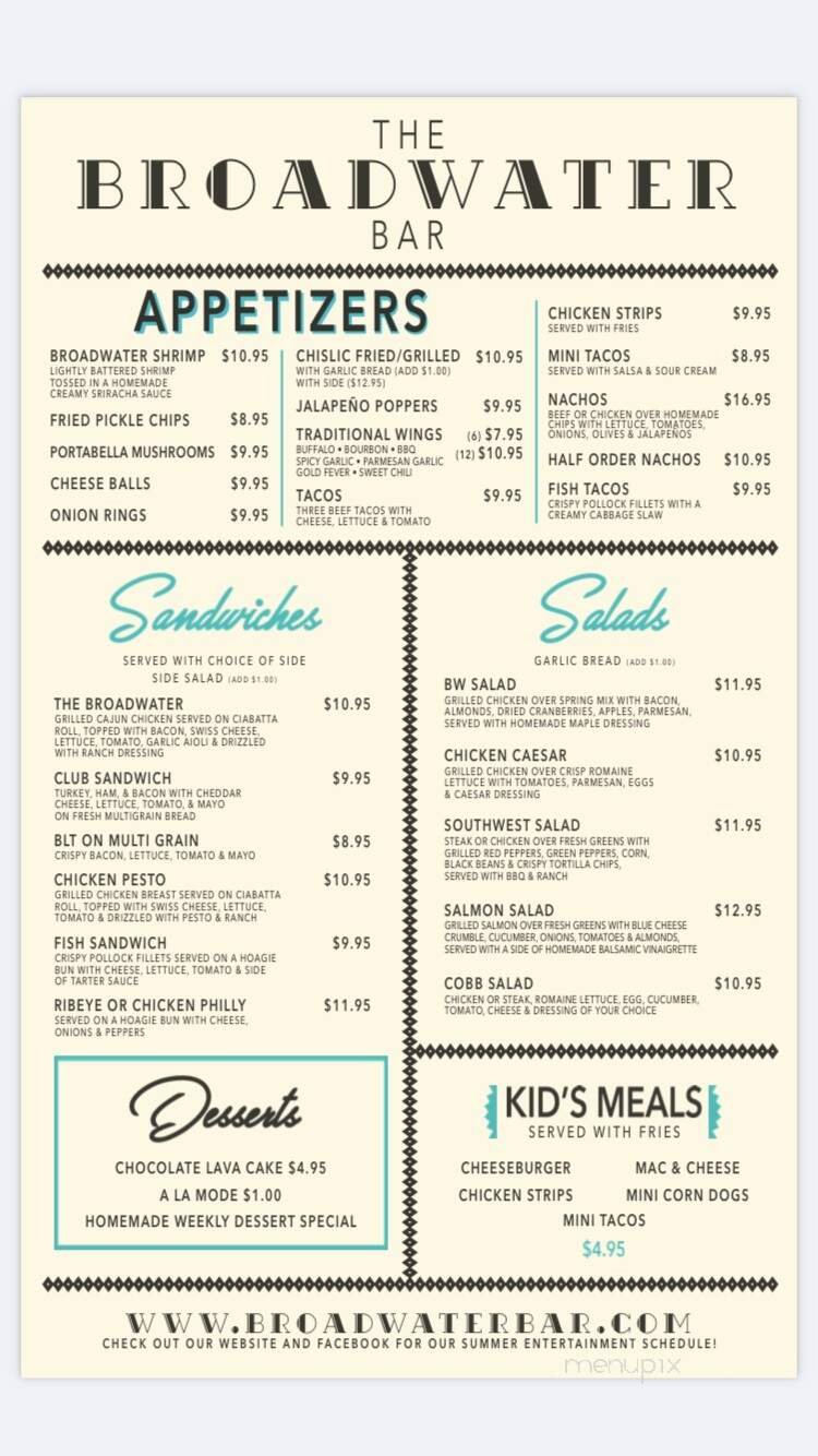 Menu page 1