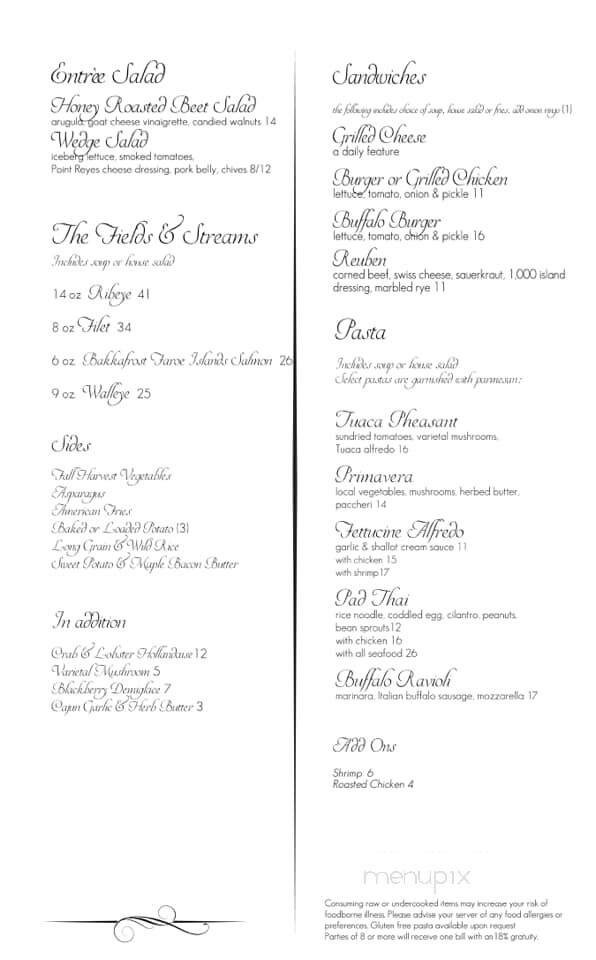 Menu page 2