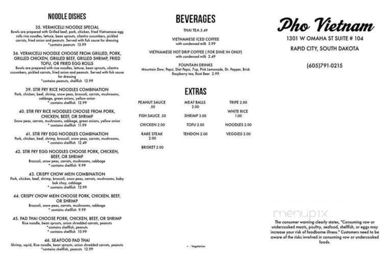 Menu page 1
