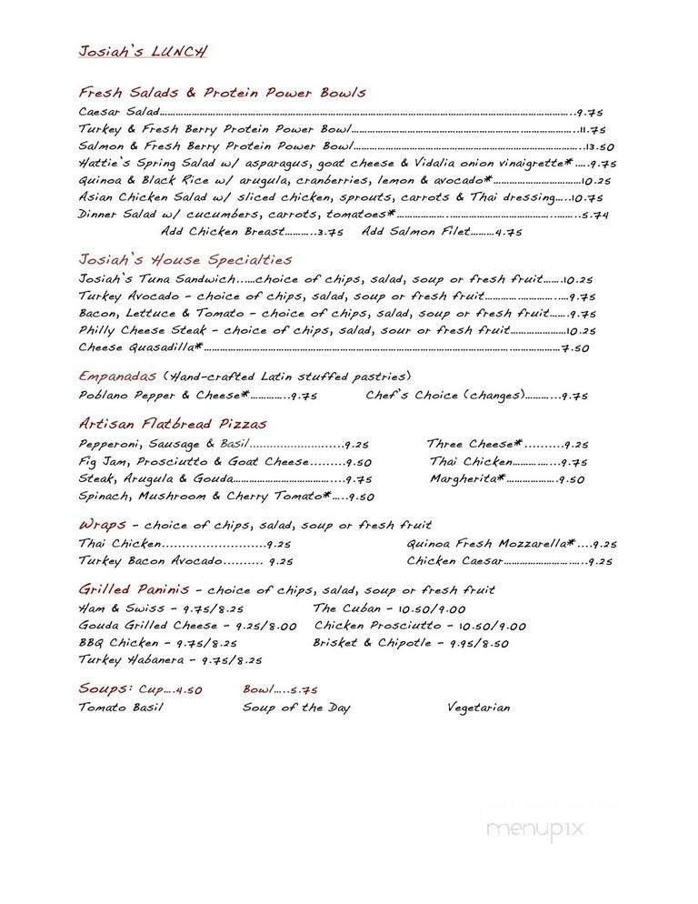 Menu page 1