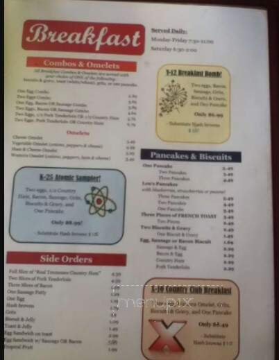 Menu page 1