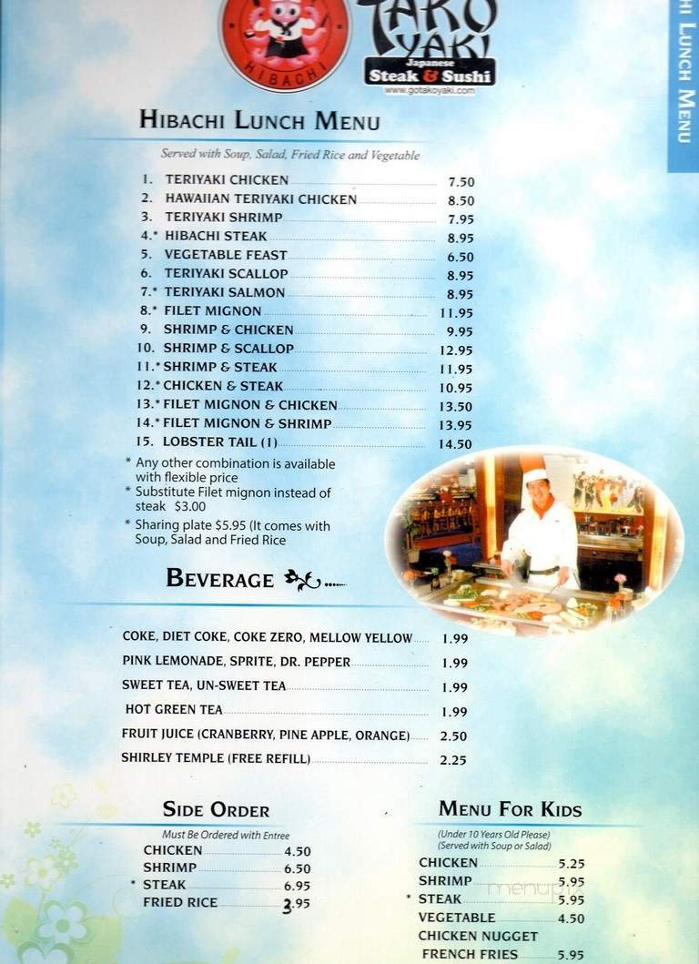 Menu page 2