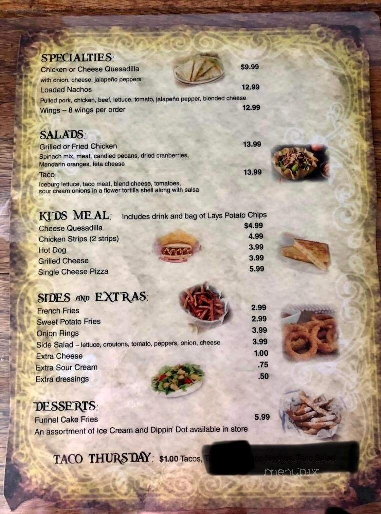 Menu page 1