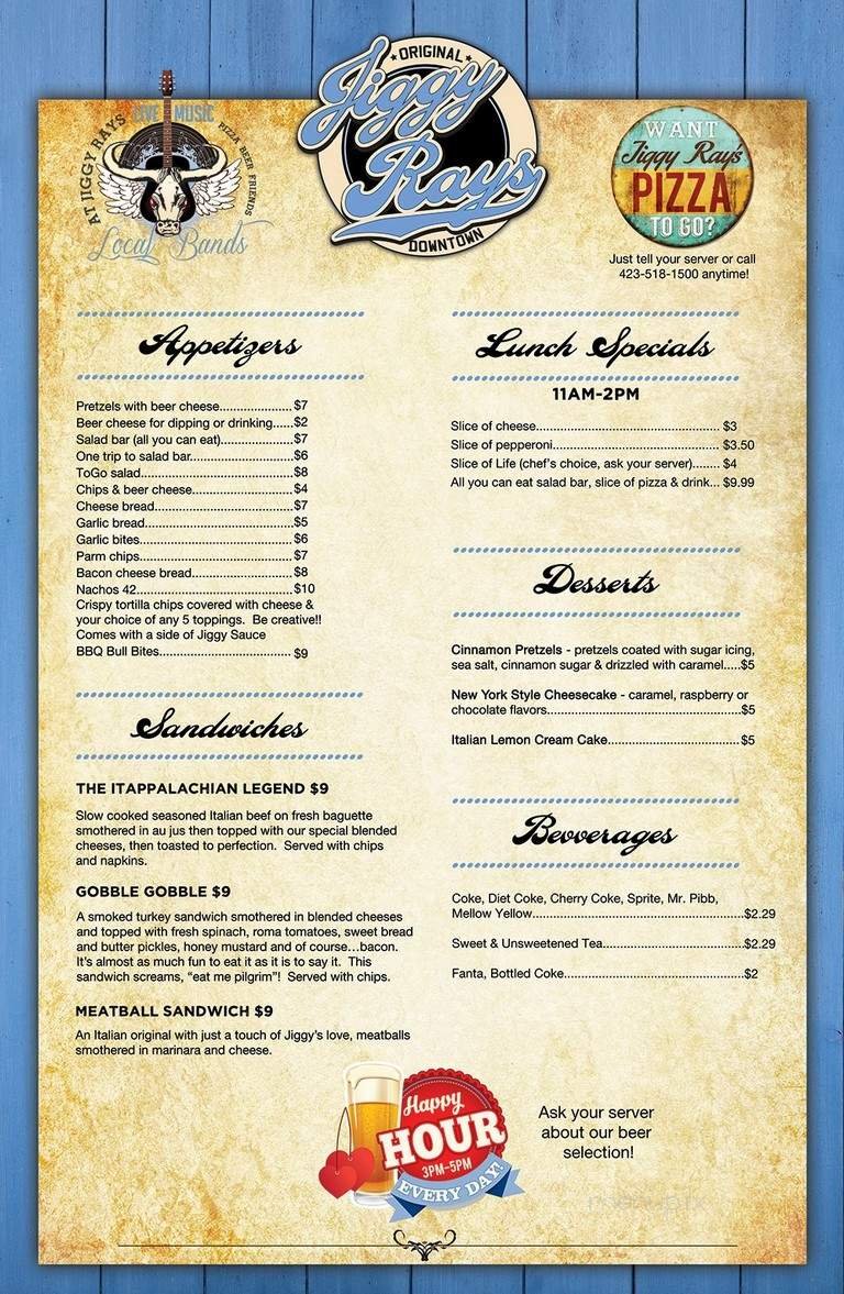 Menu page 2