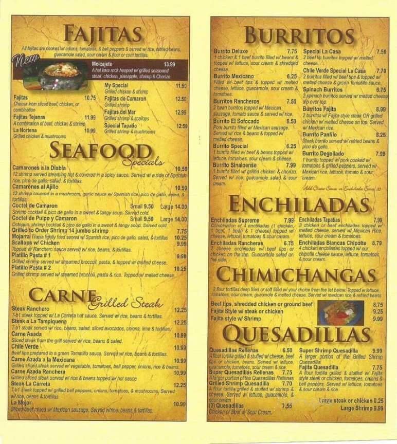 Menu page 2