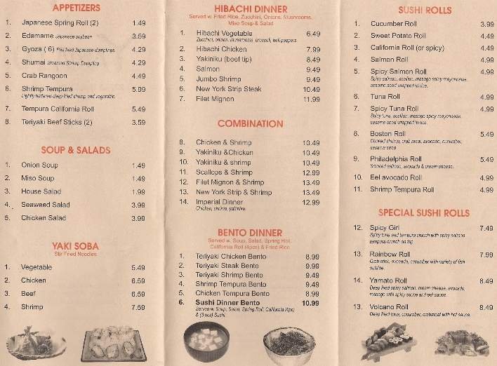 Menu page 2
