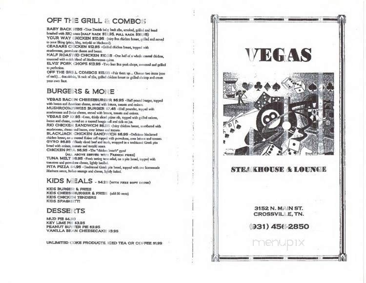 Menu page 1
