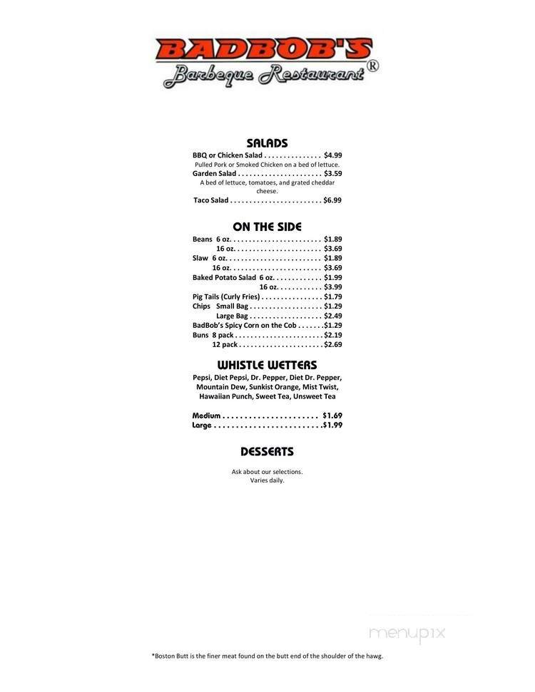 Menu page 2