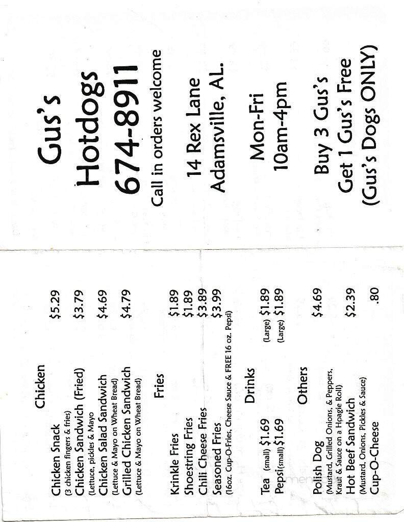 Menu page 6