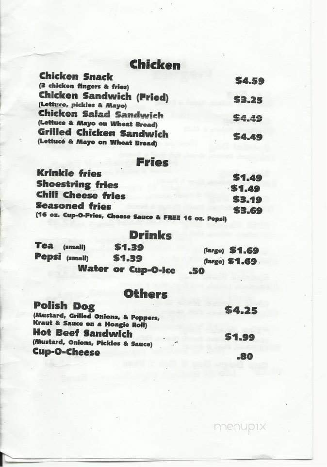 Menu page 7