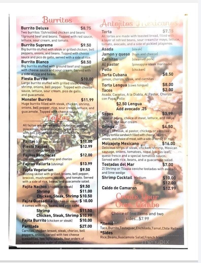 Menu page 2