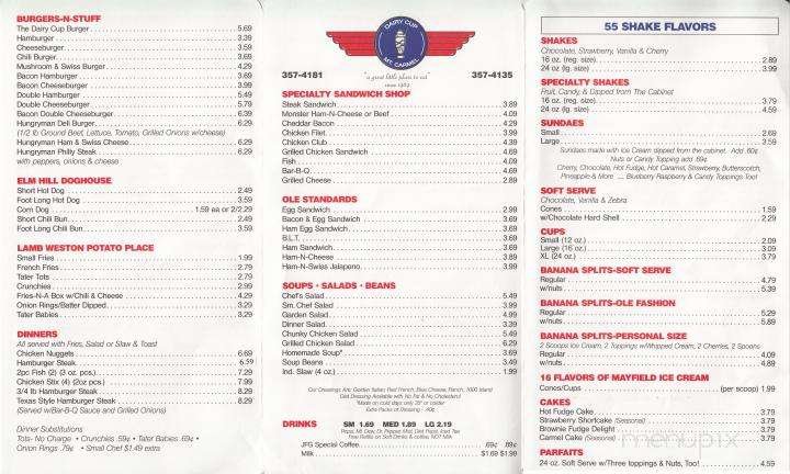 Menu page 2