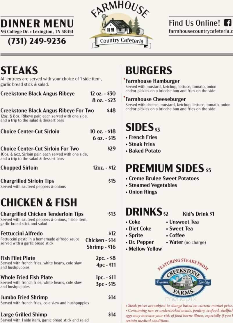 Menu page 1