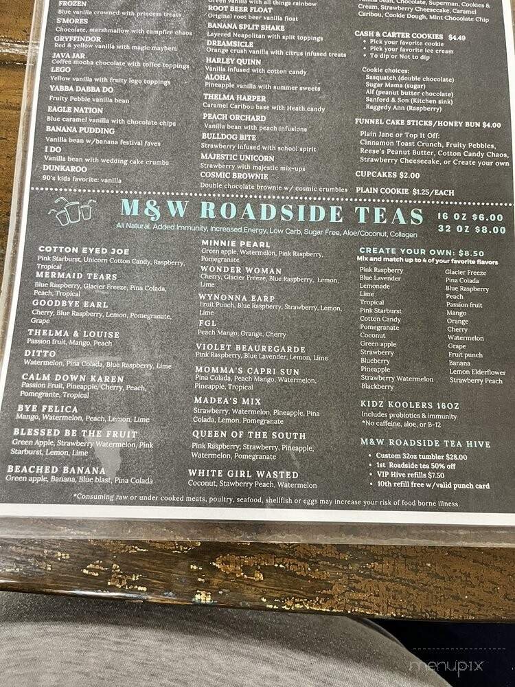 Menu page 1