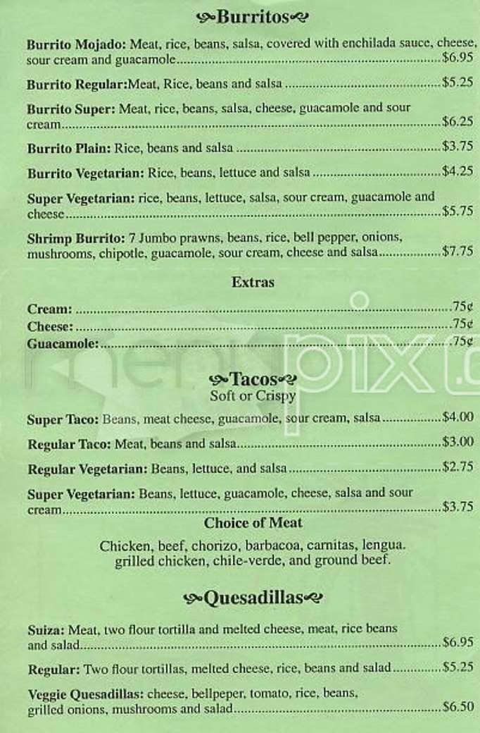 Menu page 2