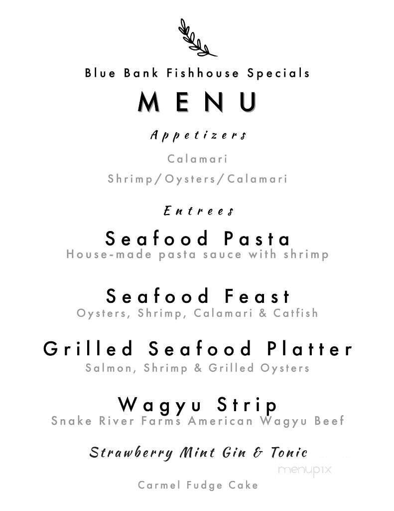 Menu page 1