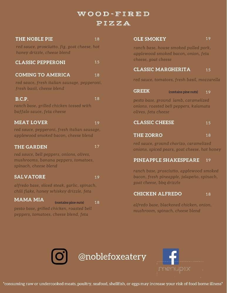 Menu page 2