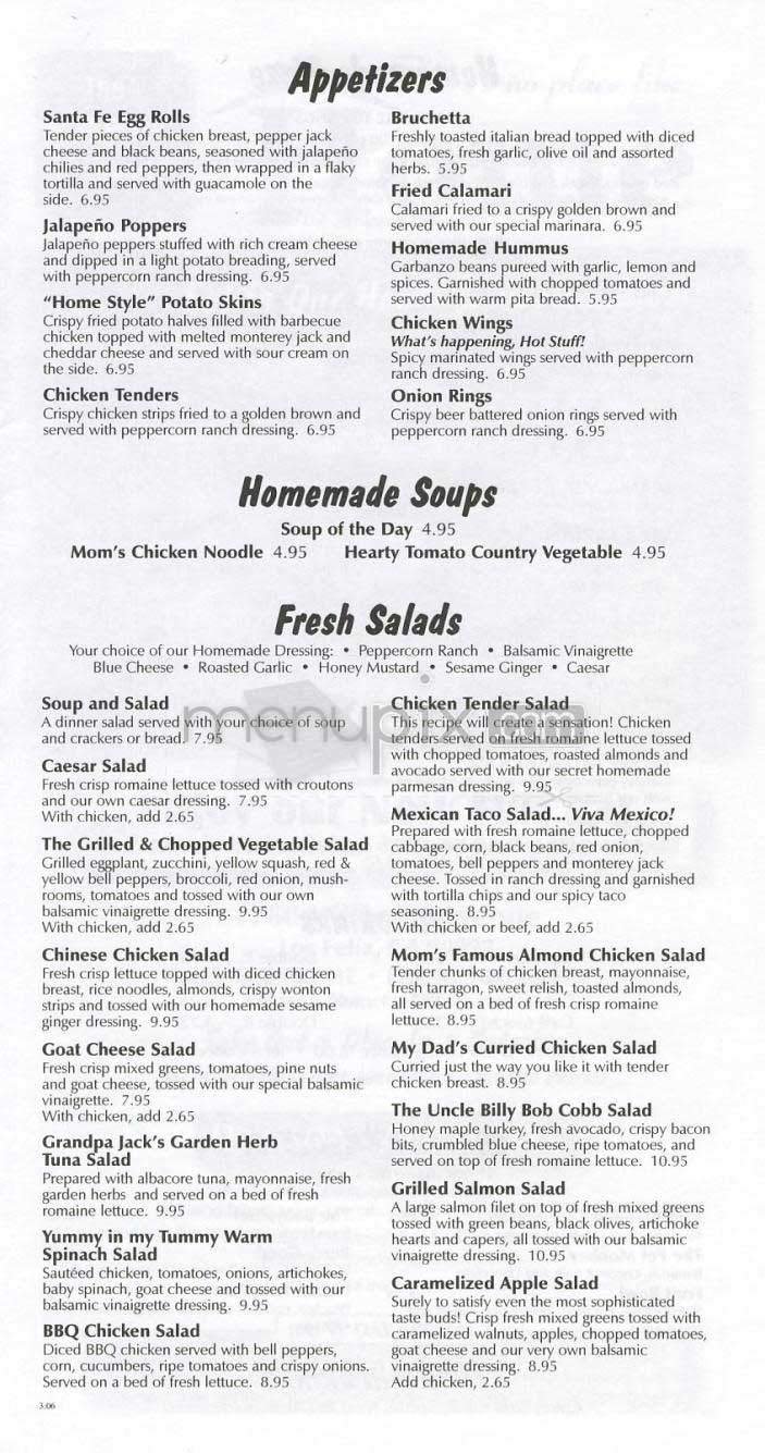 Menu page 3