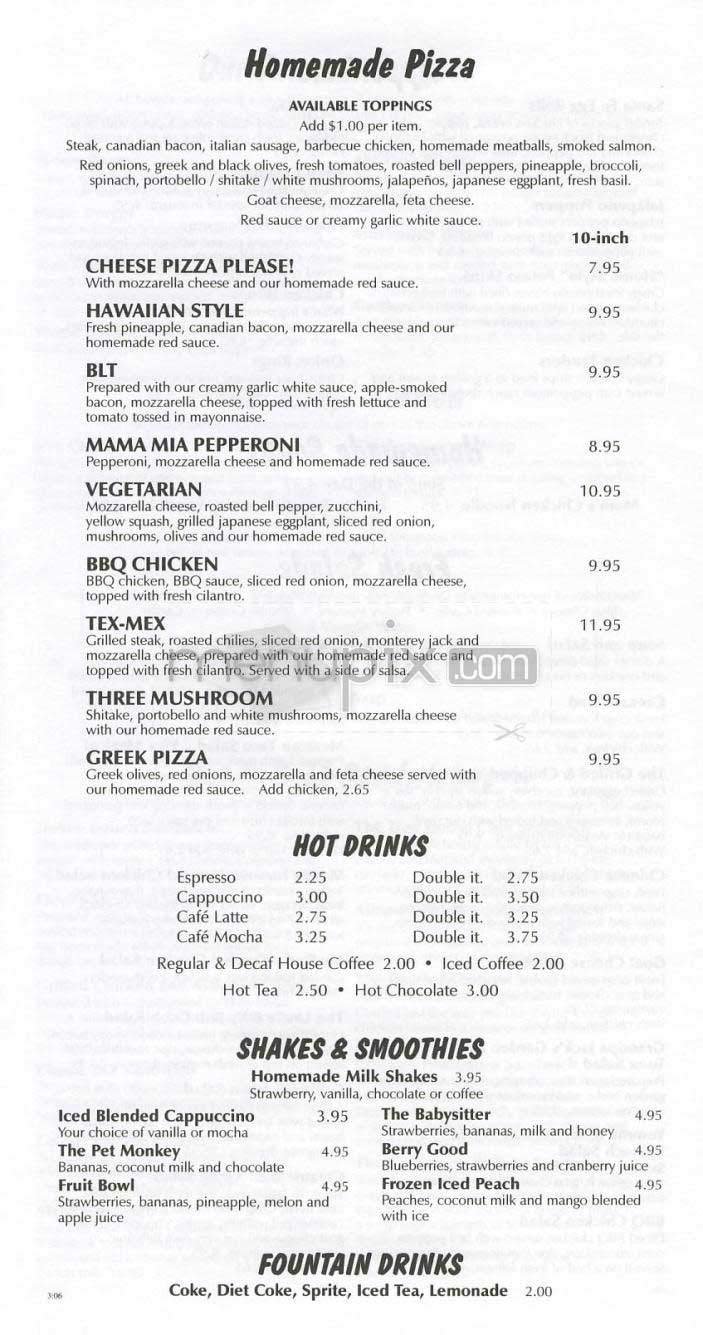 Menu page 6