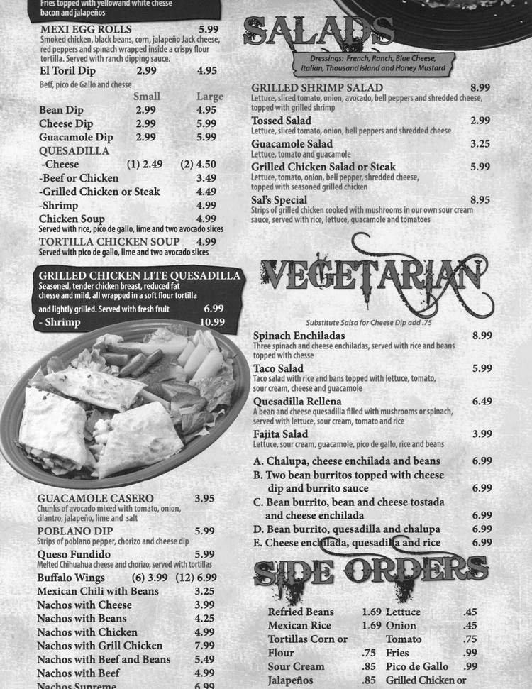 Menu page 1
