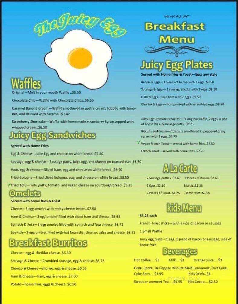 Menu page 1