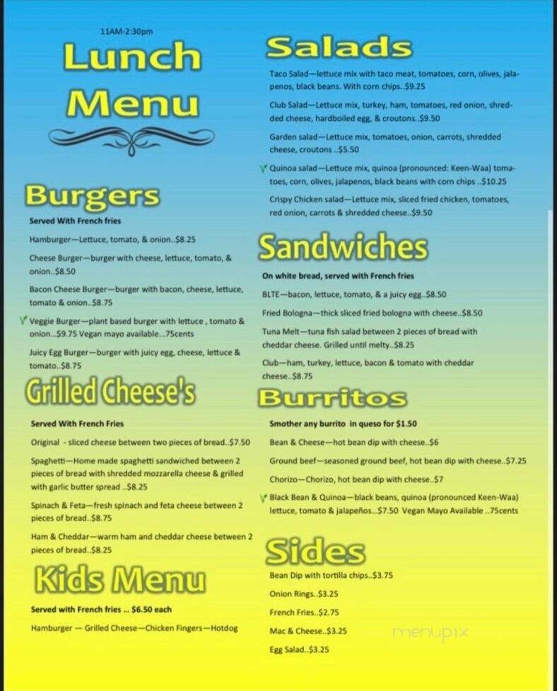 Menu page 2