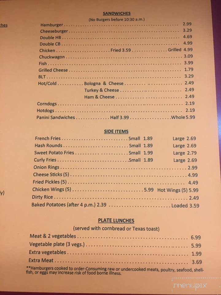 Menu page 2