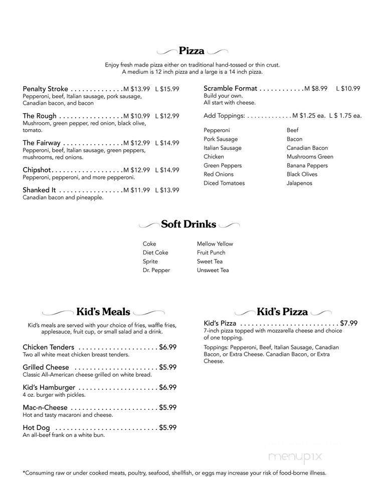 Menu page 1