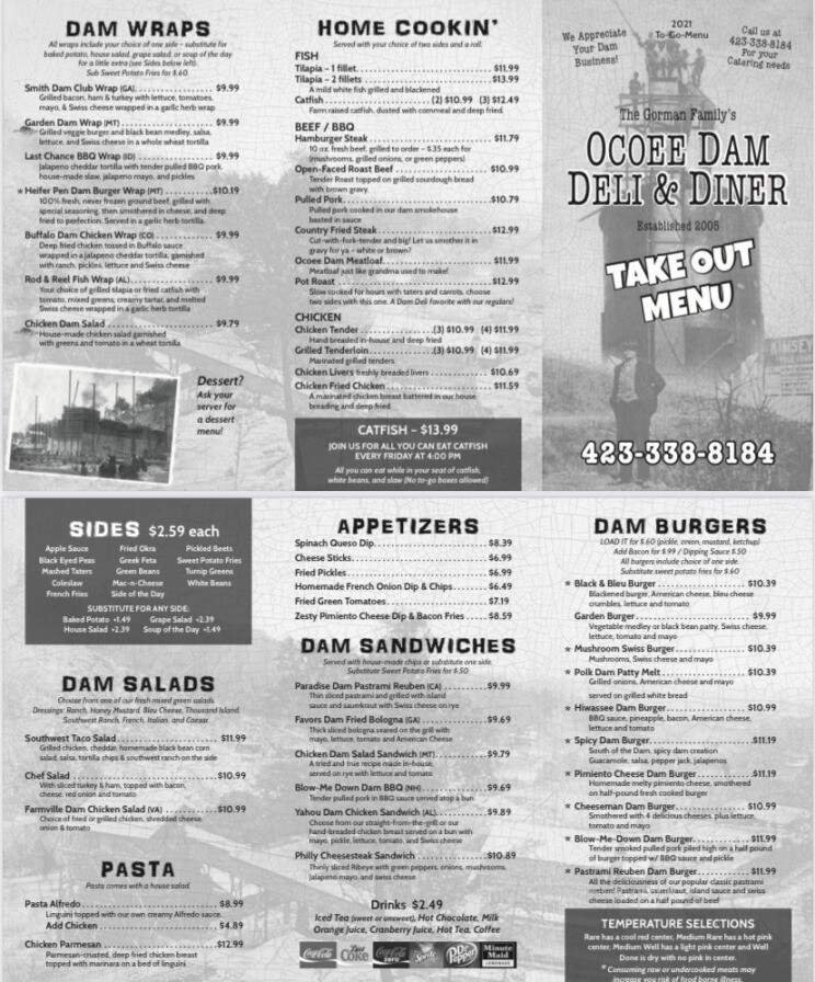 Menu page 1