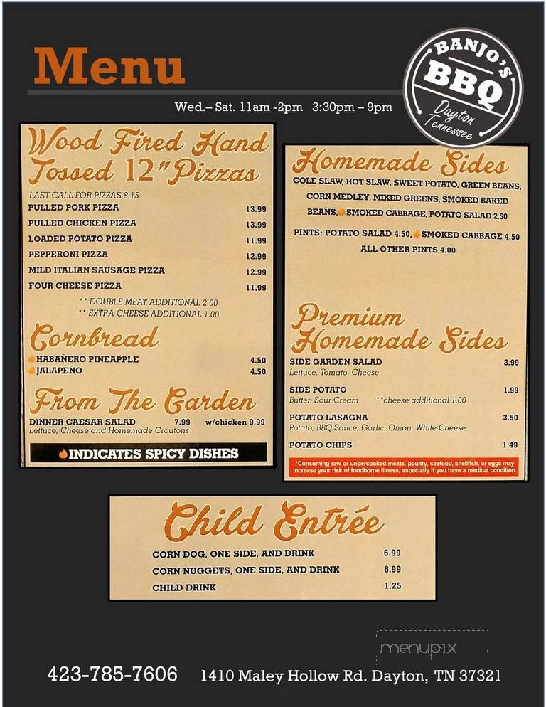 Menu page 2