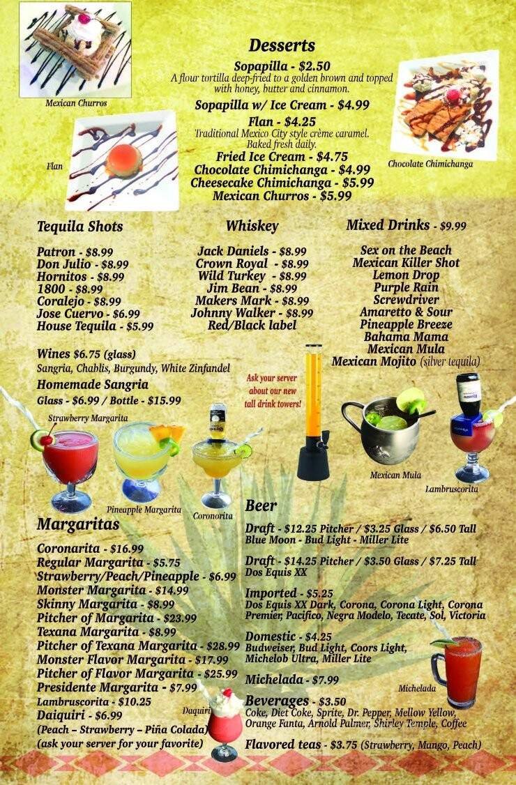 Menu page 1