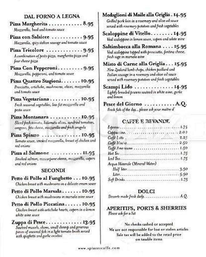Menu page 2