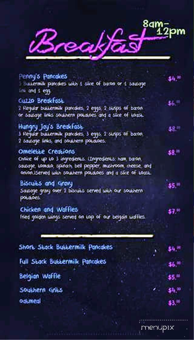 Menu page 1