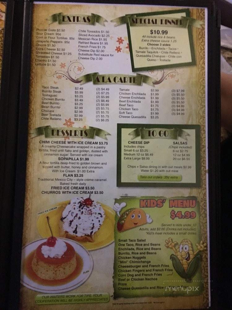 Menu page 2