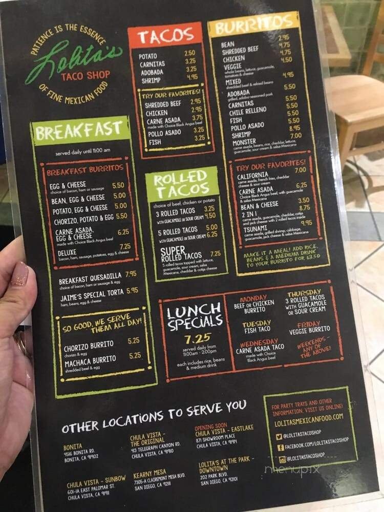 Menu page 2