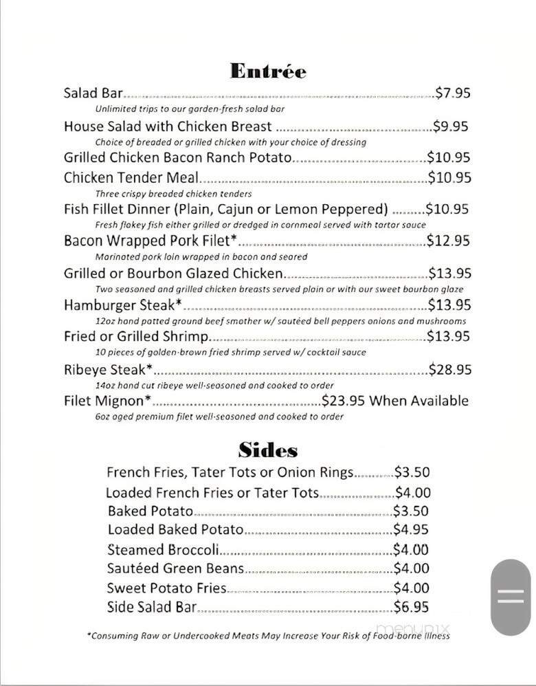 Menu page 1