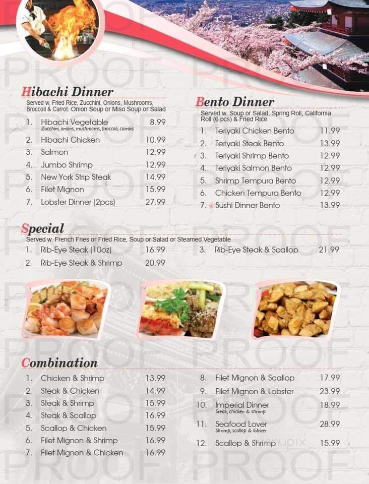 Menu page 1