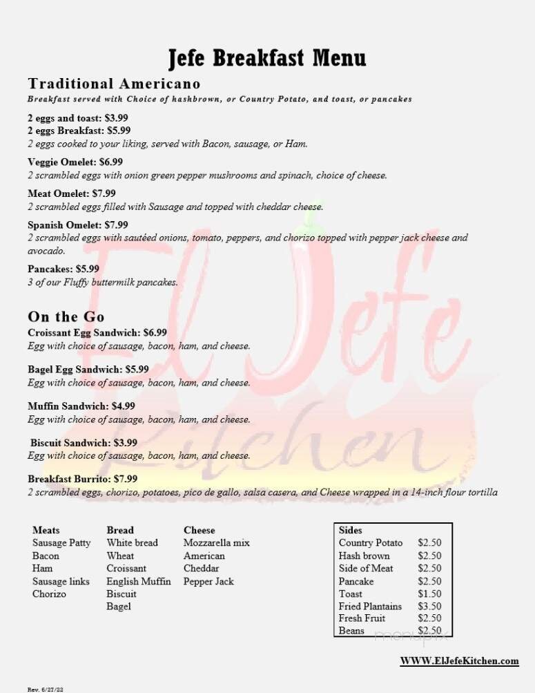 Menu page 2