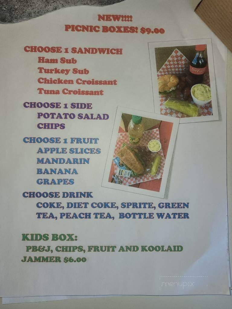 Menu page 1