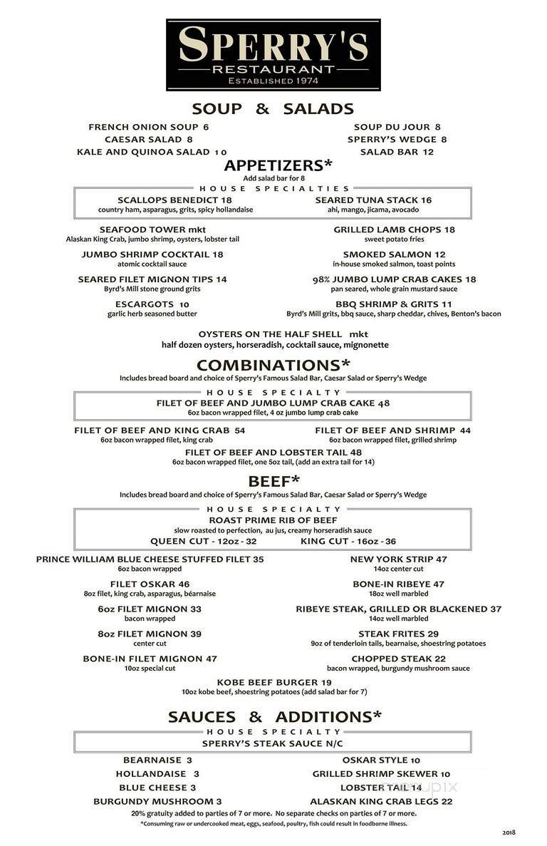 Menu page 1