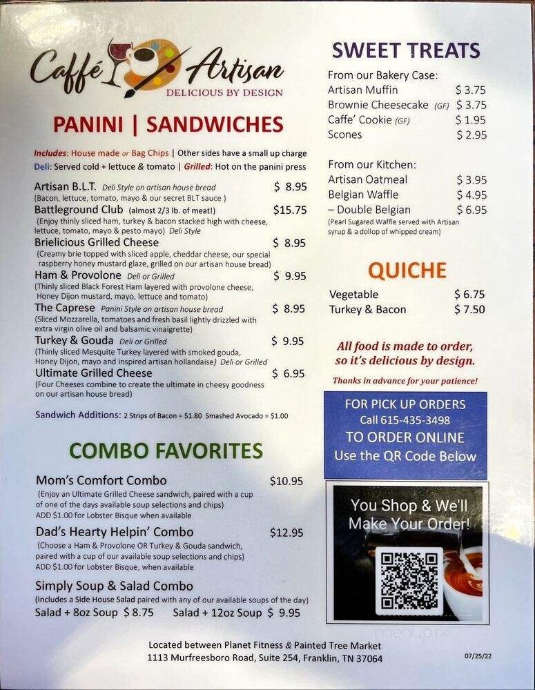Menu page 2