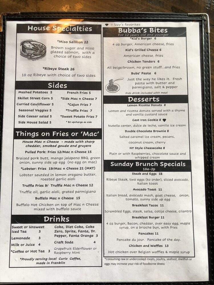 Menu page 2