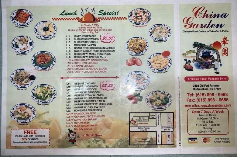 Menu page 2