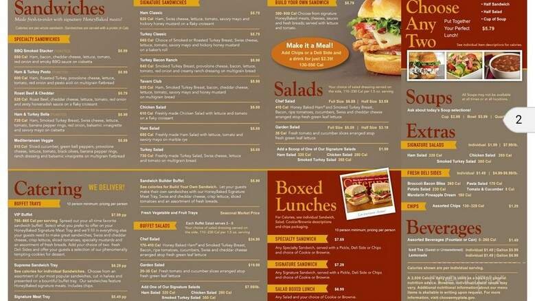 Menu page 1