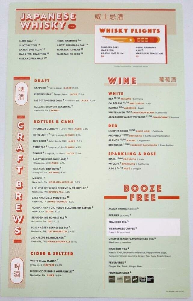 Menu page 2