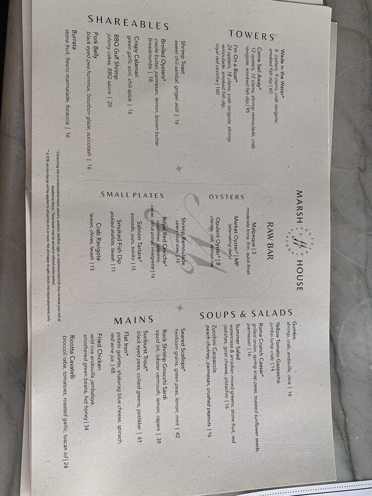 Menu page 1