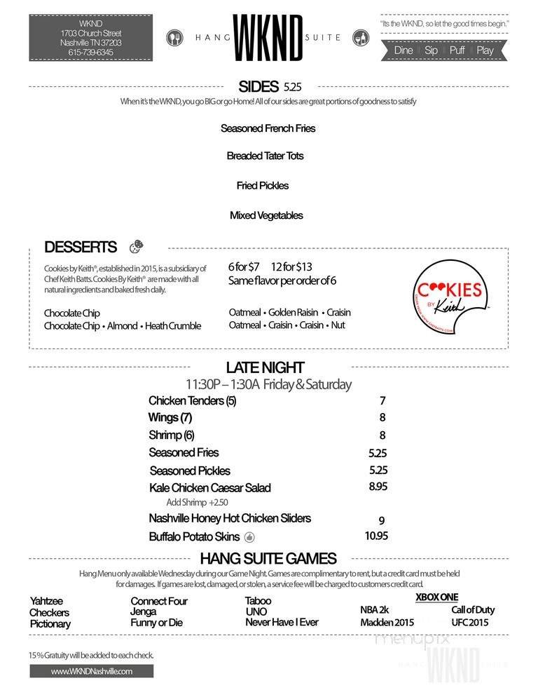 Menu page 2