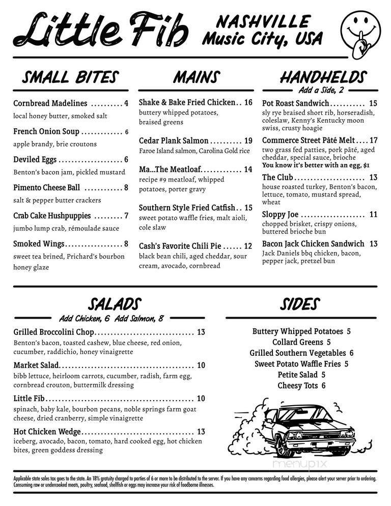 Menu page 1