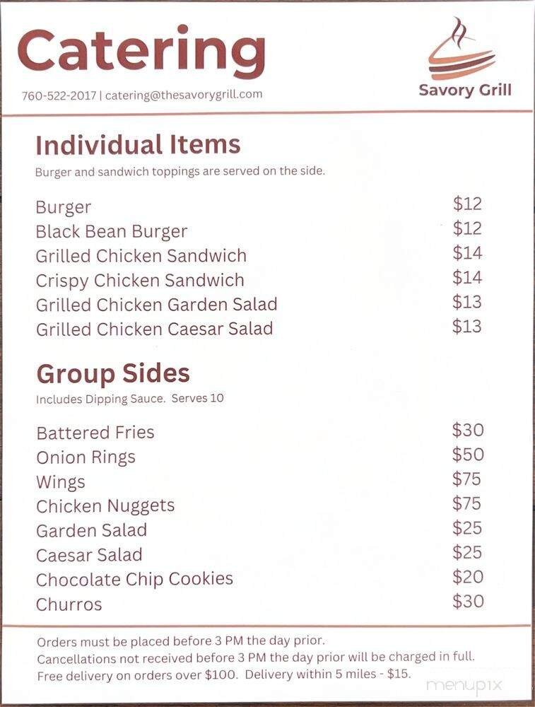 Menu page 1