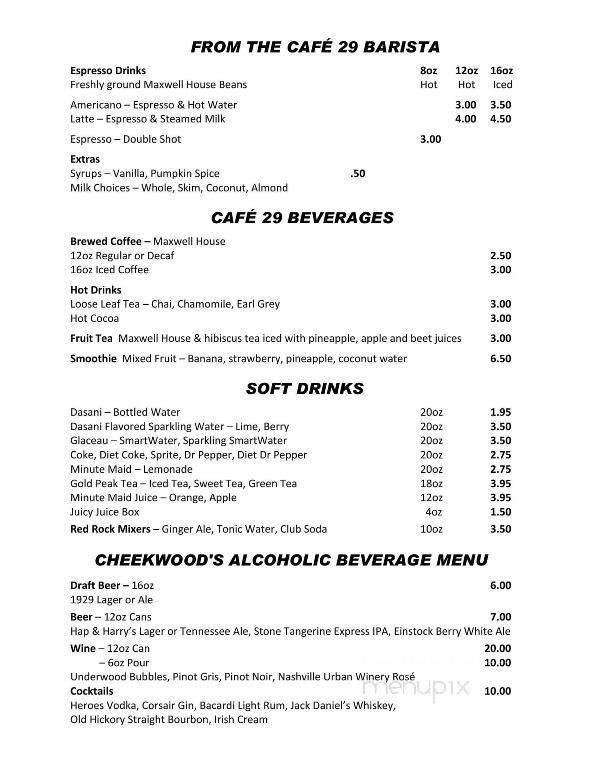 Menu page 2